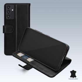 Mobilize Leather Wallet Samsung Galaxy A55 5G Hülle schwarz