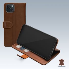 Mobilize Leather Wallet Apple iPhone 13/14/15 braun