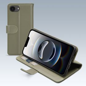Mobilize Premium Gelly Wallet Book Case Apple iPhone 16e Hülle grün
