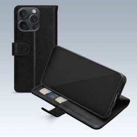 Mobilize Premium Gelly Wallet Book Case Apple iPhone 15 Pro Hülle schwarz