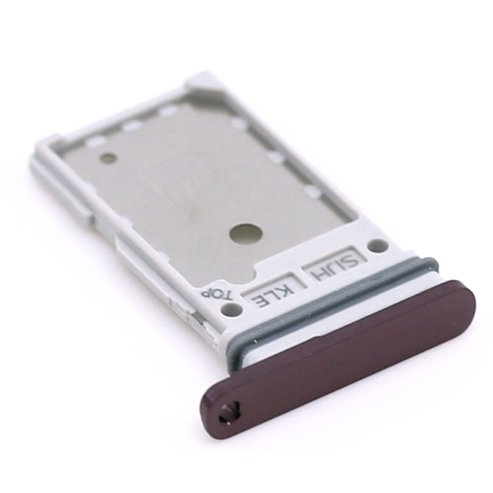 Samsung Galaxy S22 Ultra SIM1 SIM2 Karten Halter burgundy